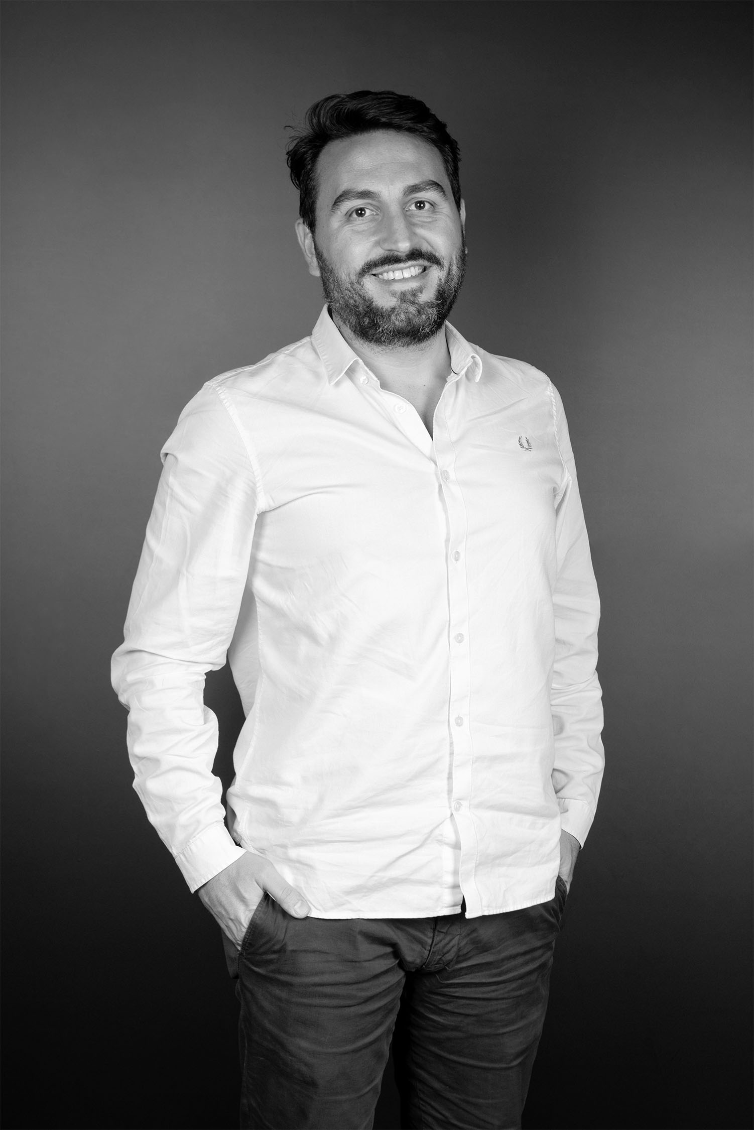 Portrait of Giancarlo Sanpietro, part of INDA's leadership, focused on B2B partnerships and influence.